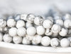 Matte White Howlite and faceted Lotus Jasper Bead bracelet