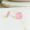 Pretty in Pink Spotty Stud Earrings
