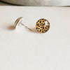 Glass Savannah Print and Stainless Steel Stud earrings