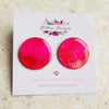 Handmade Colourful Inky Resin Large Studs