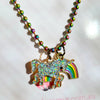 Handmade Children's Unicorn and Rainbow Necklace